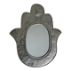 Moroccan mirror silver metal hand