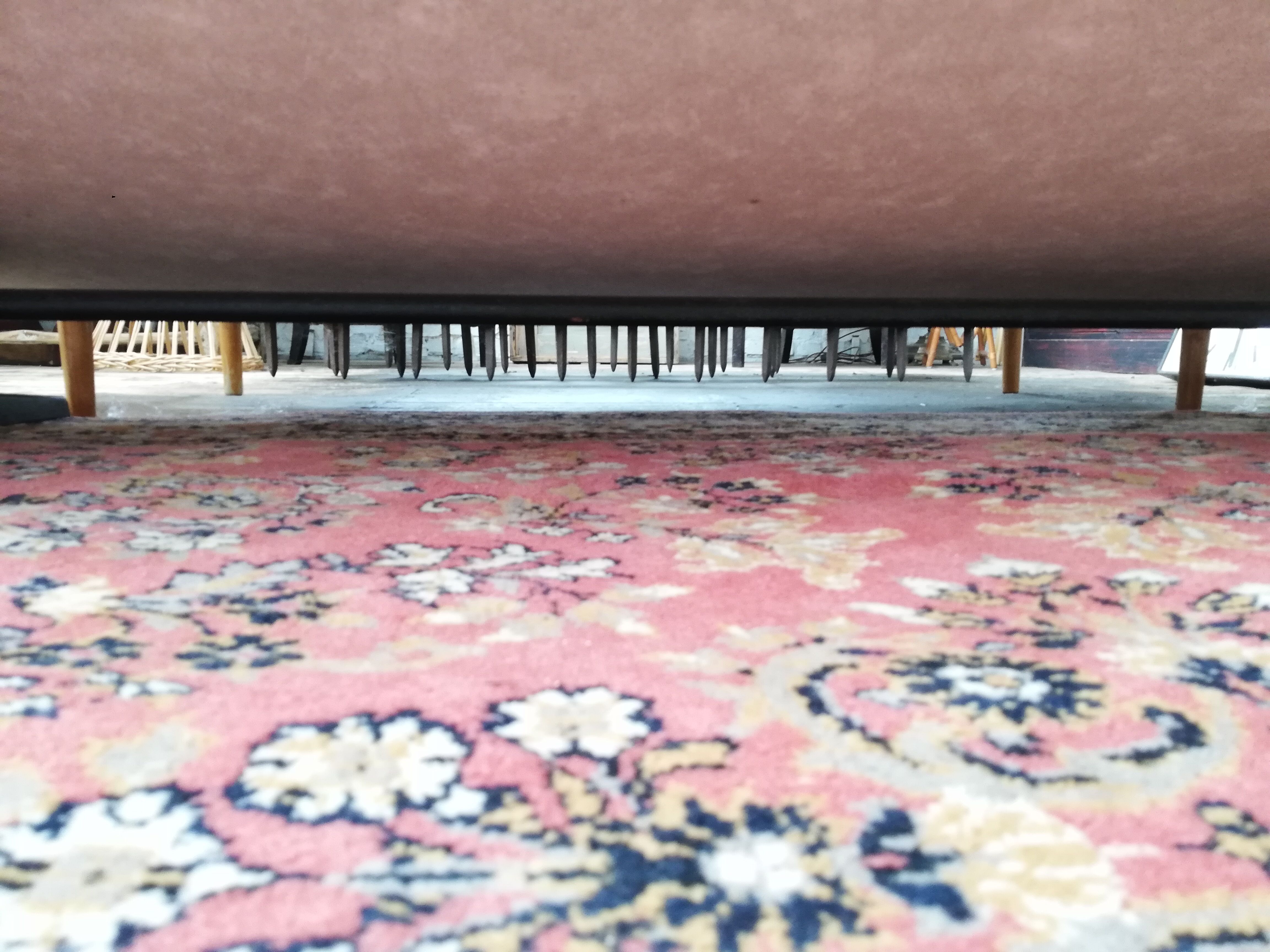 Large vintage convertible sofa bed, 70s, Czechoslovakia