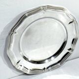 Christofle - Silver-plated metal rimmed plate