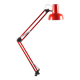 Orange desk lamp, 60s, industrial