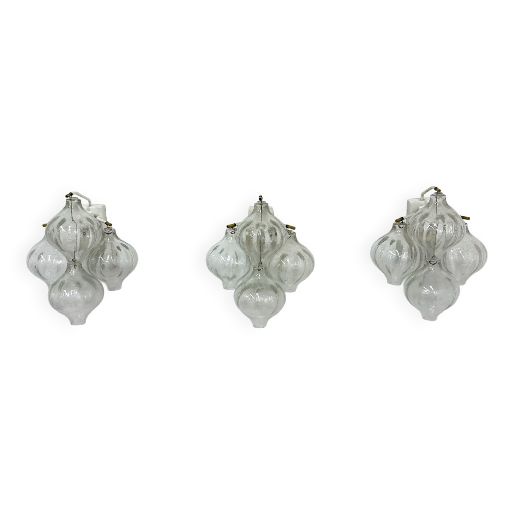 Tulipan glass sconce by Kalmar, Austria, 1960s
