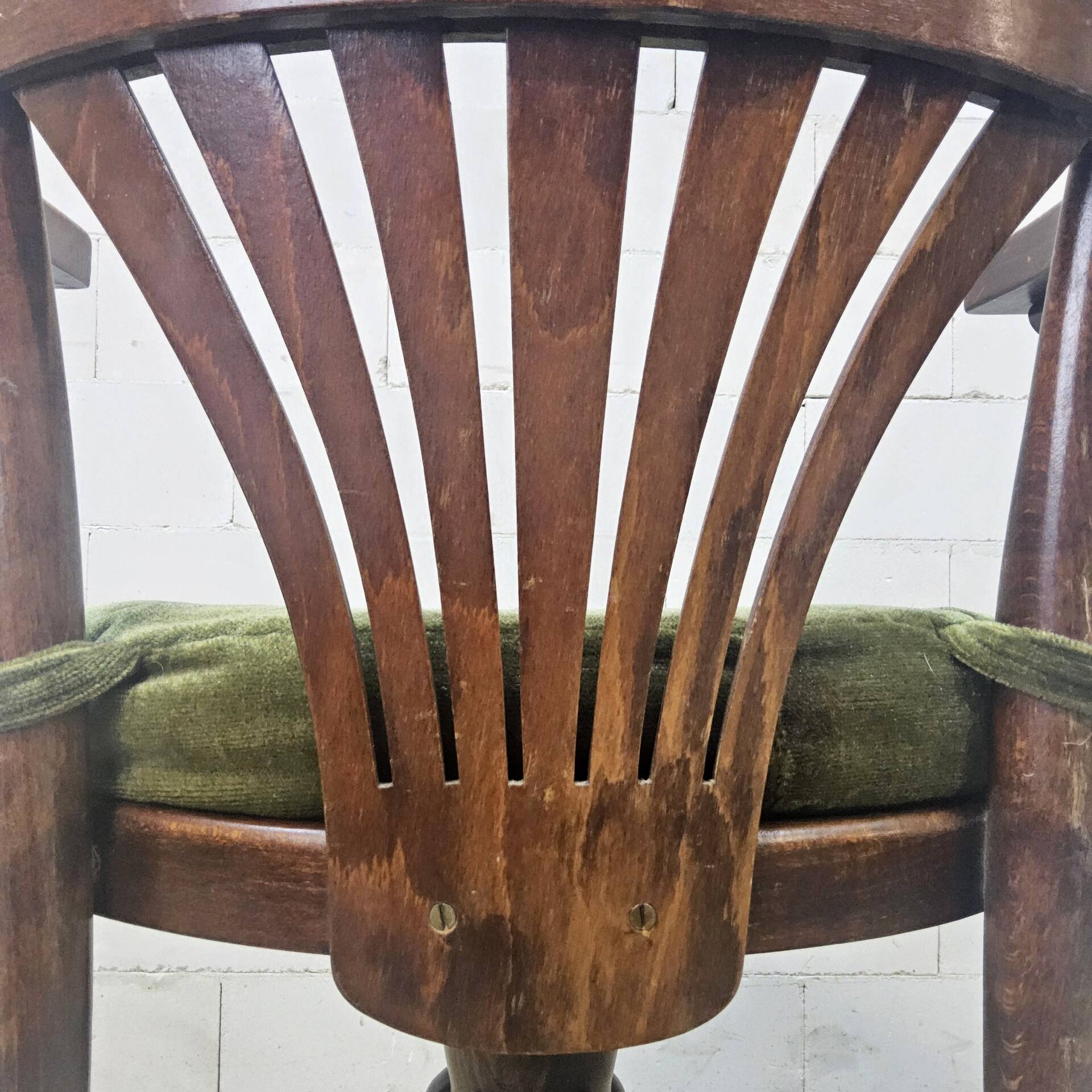 Chaise de bureau pivotante de style Thonet antique (faite à la main)