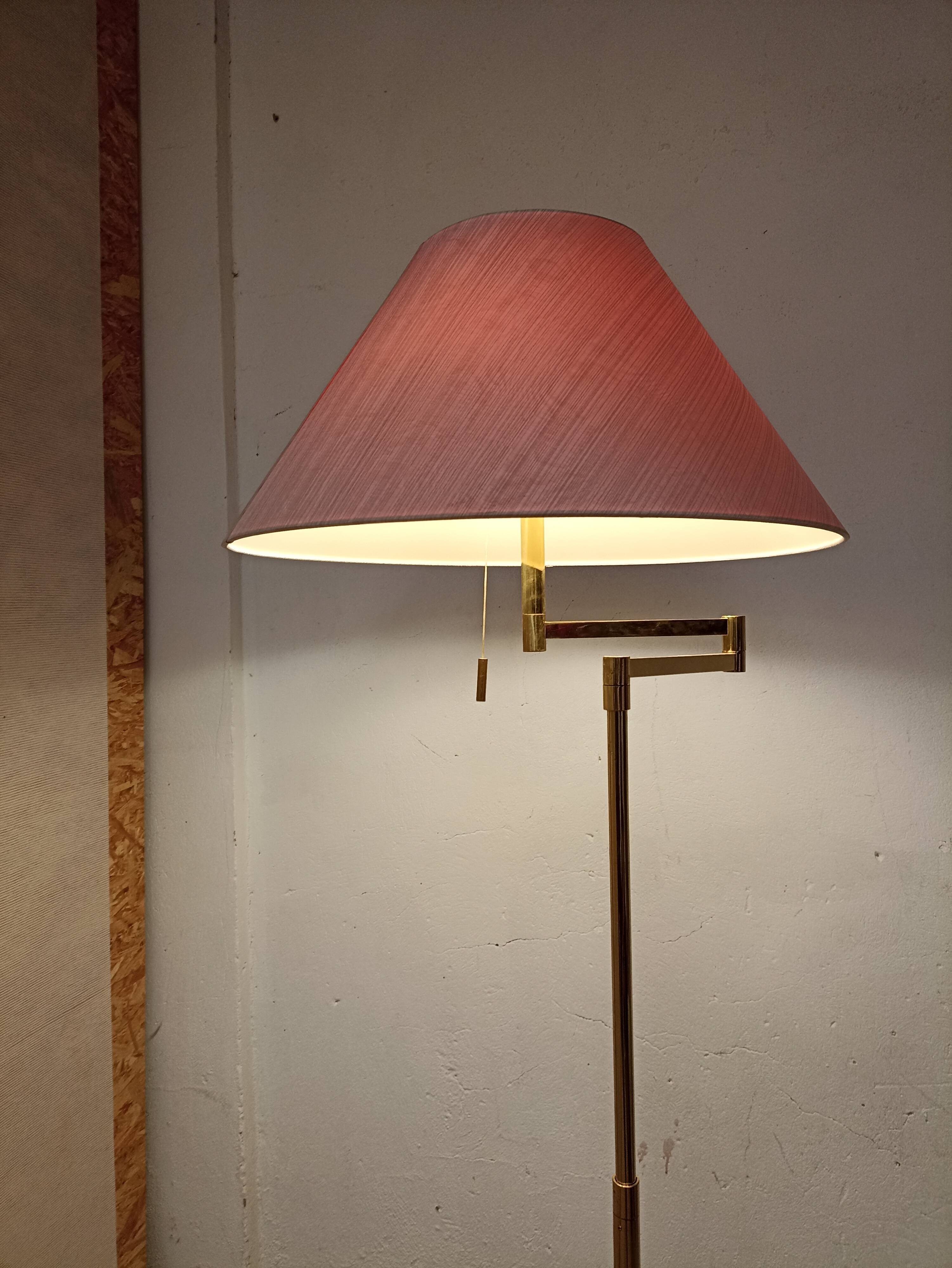 Solid brass floor lamp