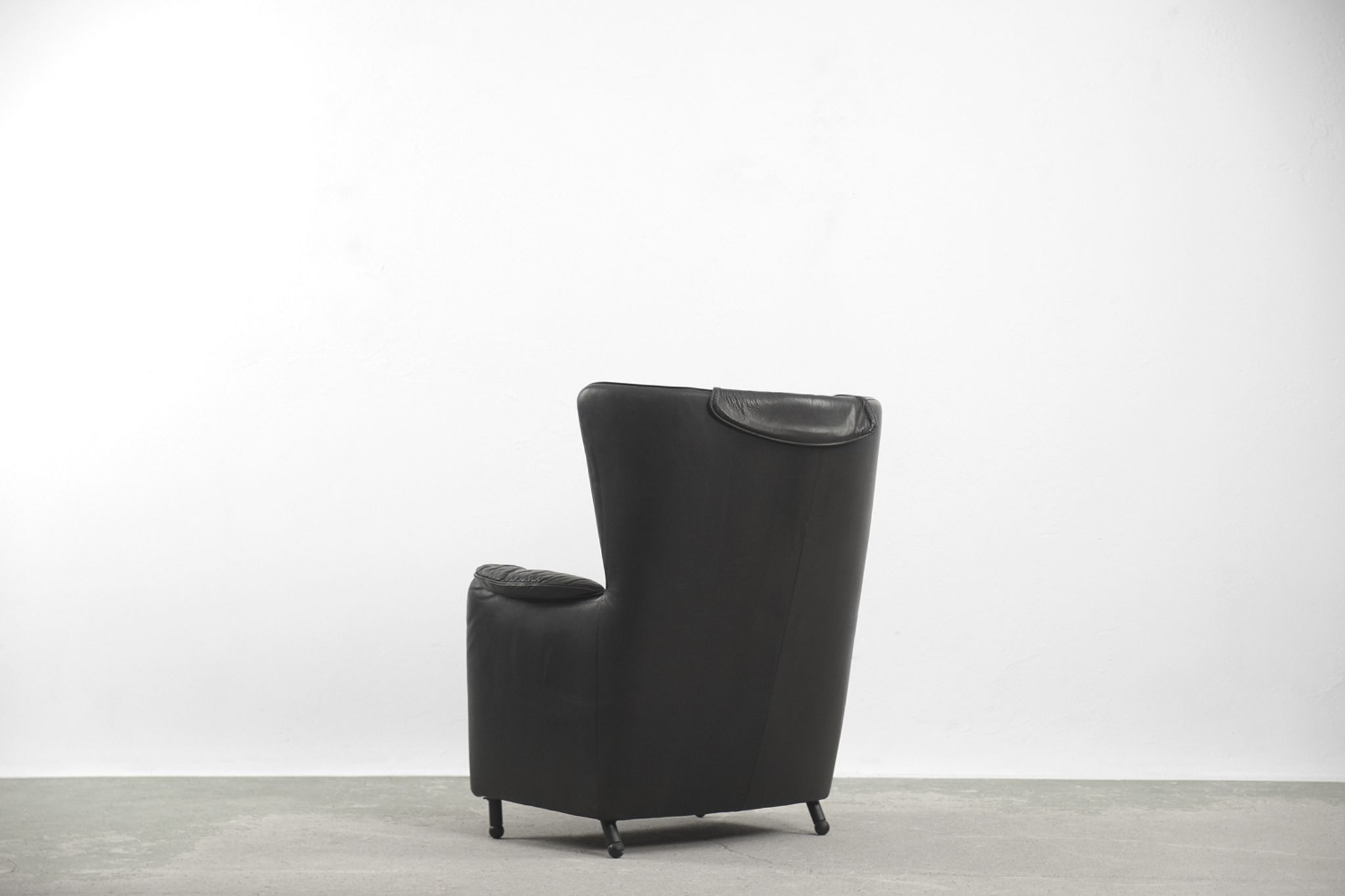 DS-23 leather lounge wing chair by Franz Josef Schulte for De Sede,1980