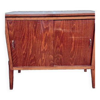 Vintage high sideboard with compass feet