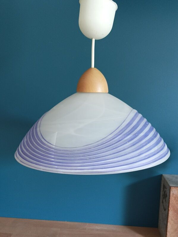 Glass paste pendant lamp