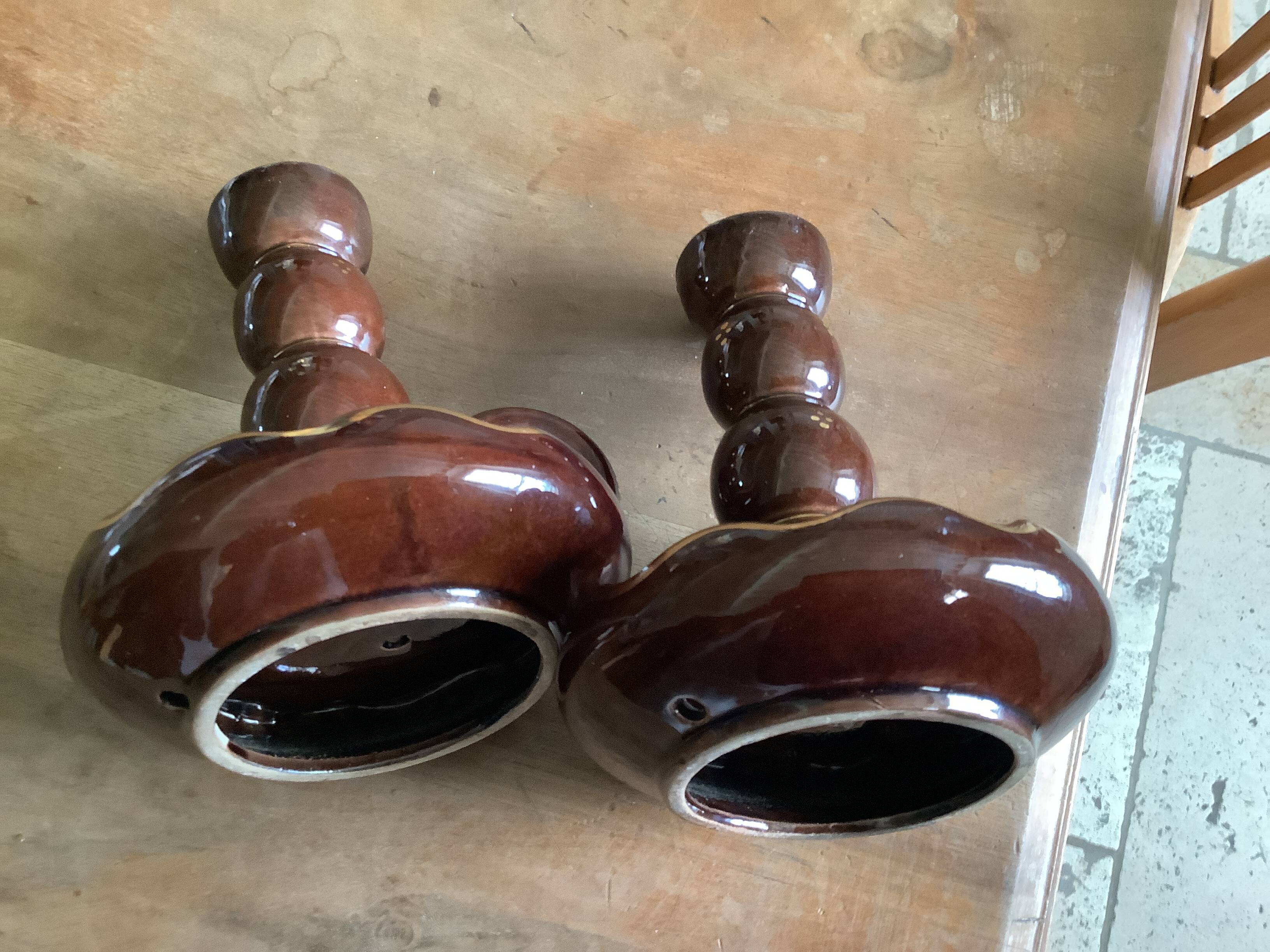 Lot bougeoirs vintage