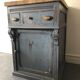 Comptoir de caisse meuble de métier ancien.