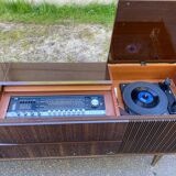 Grundig Scandinavian Hifi sideboard in wood and lacquered rosewood