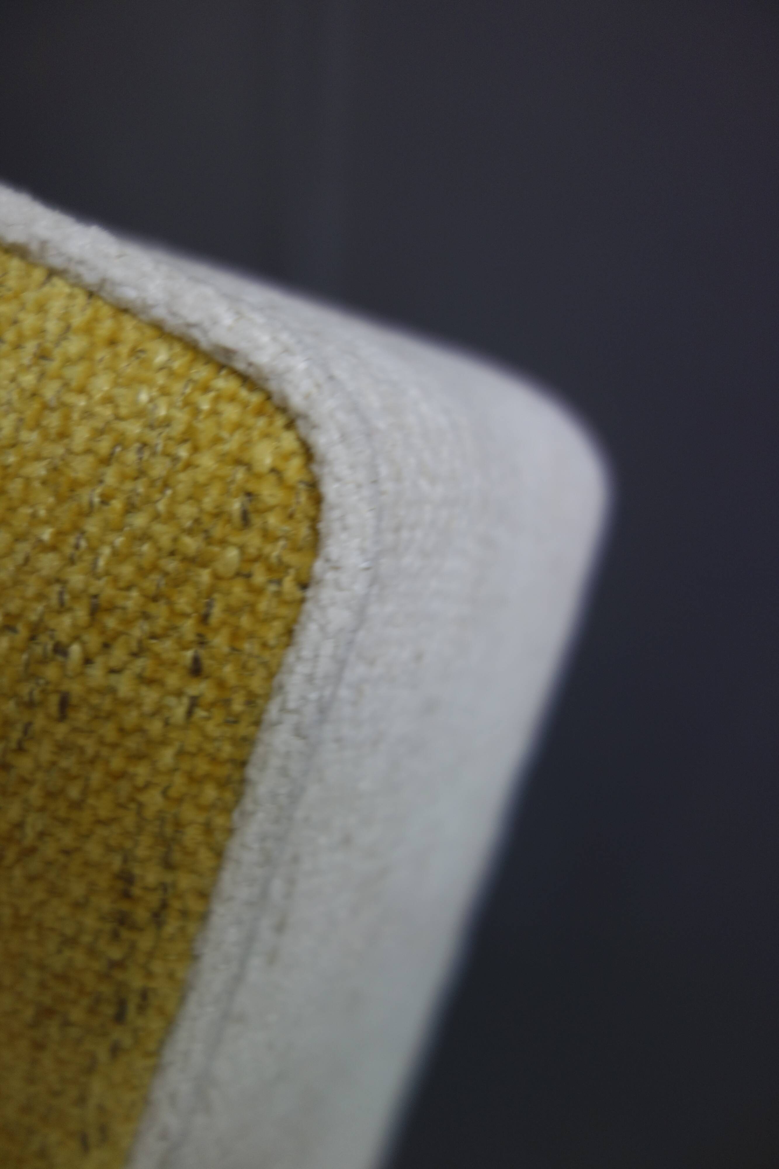 Jindrich halabala chairs yellow and white