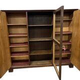 vintage wooden display cabinet XL / shelf / furniture