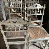 Old carved wood chairs