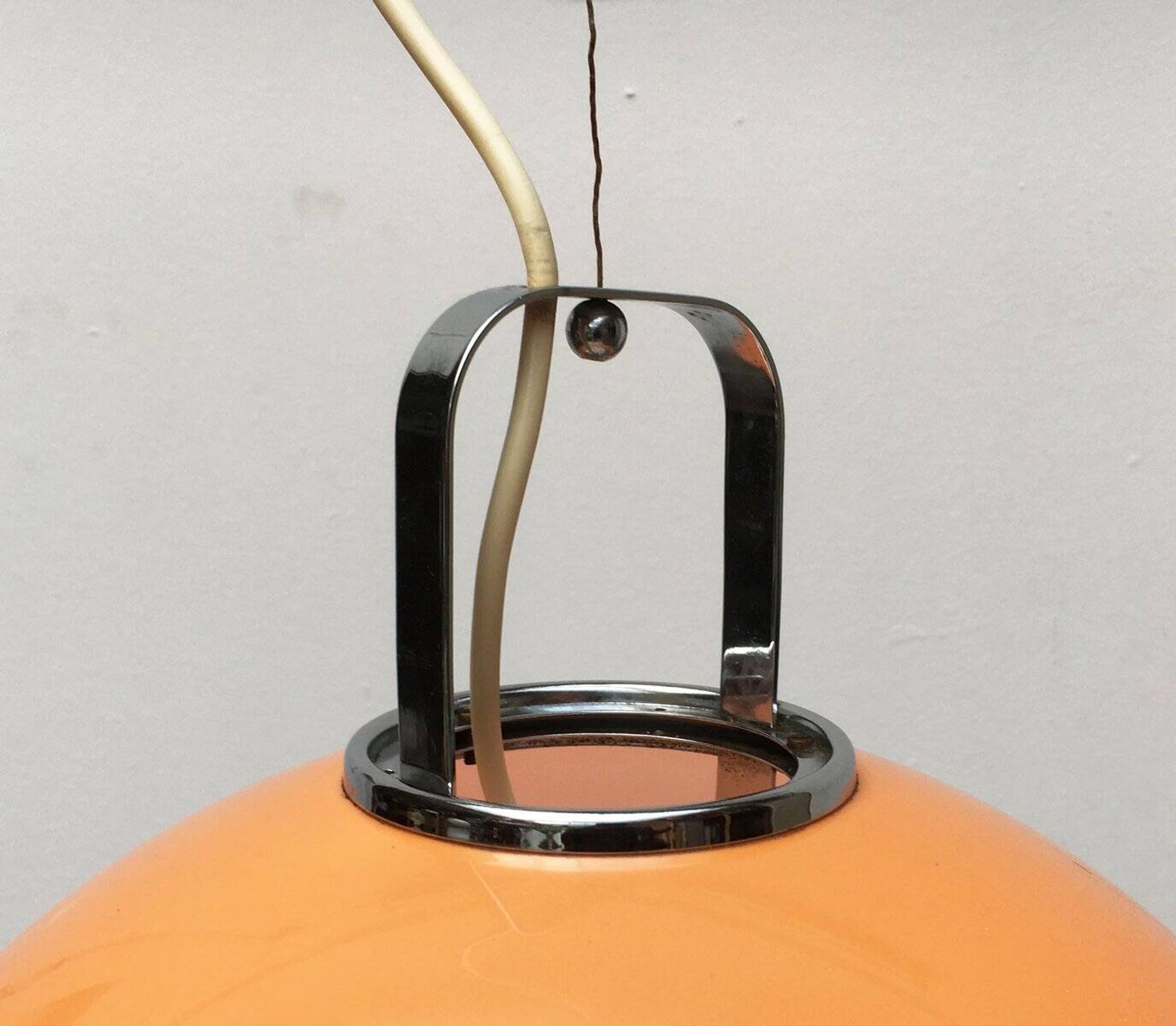 Suspended lamp Zurich Italian from the space age mid-century by Luigi Massoni for Guzzini.