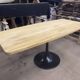 Samba solid wood table with tulip base