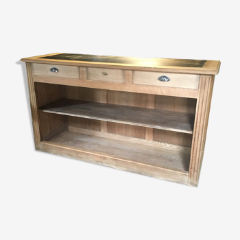 Oak console 3 drawers 1950