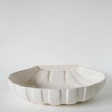 Large shell-shaped bowl to be placed or fixed, 1960.