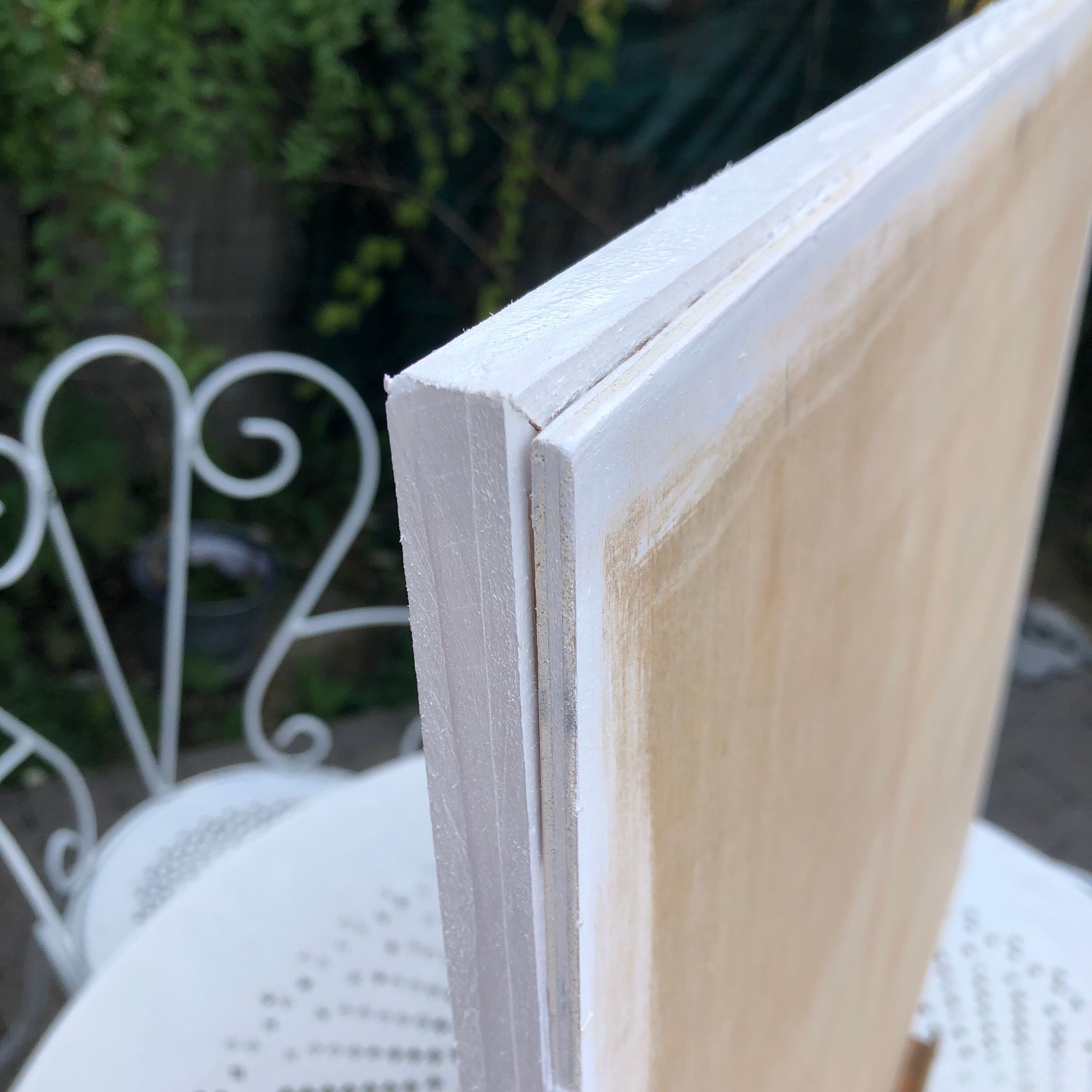 Oil on abstract panel