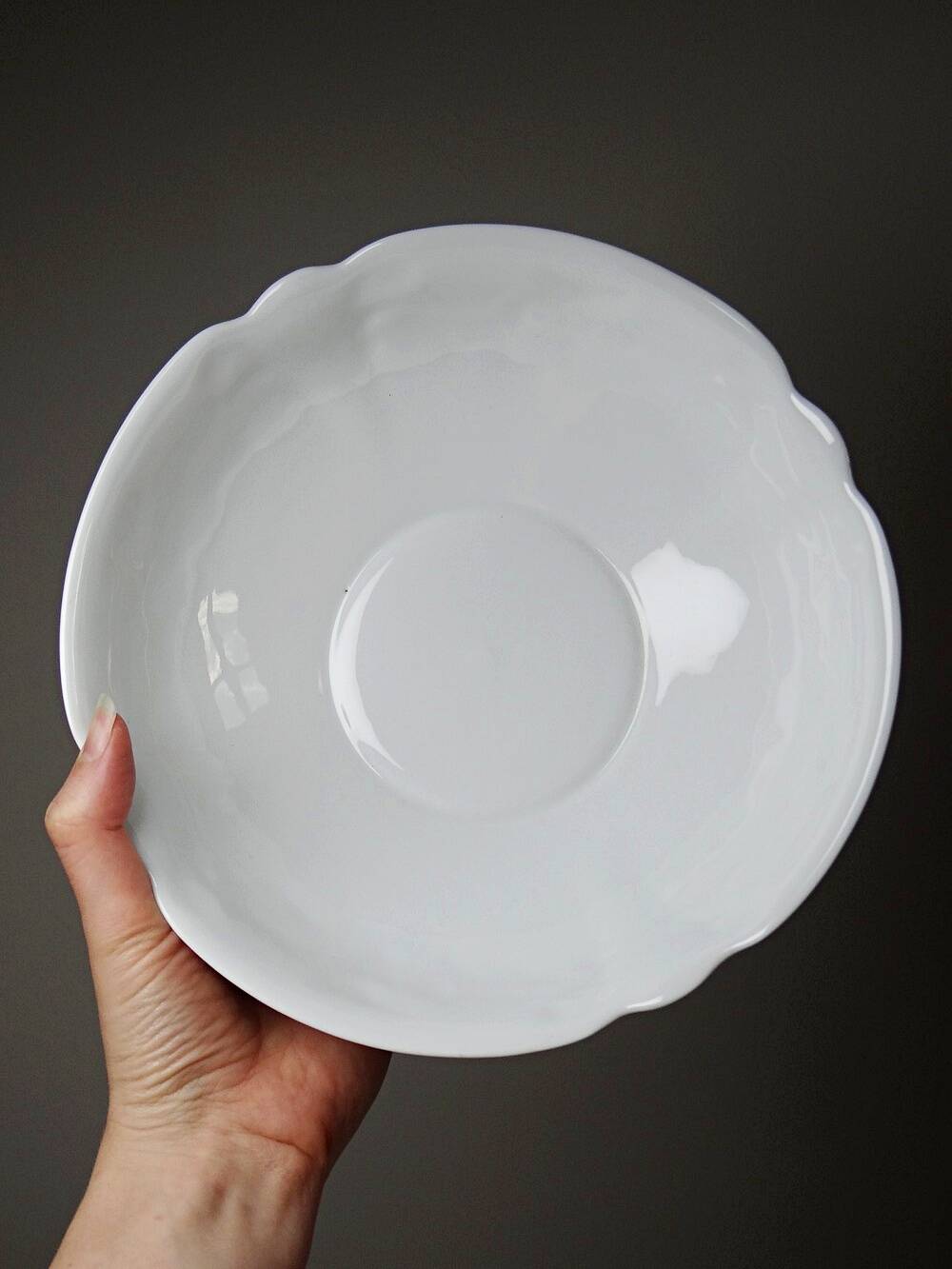 Dessert service Limoges L&Cie Lafarge 12 pieces white porcelain years