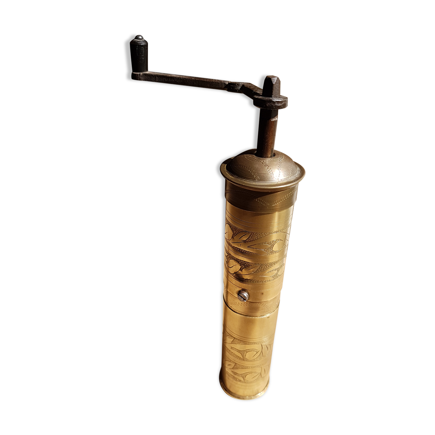 Copper oriental pepper mill