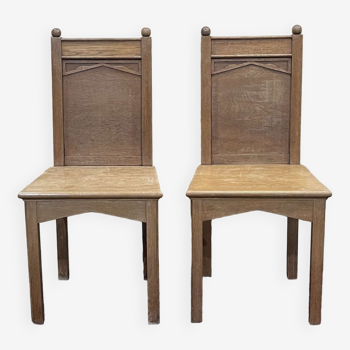 Paire de chaises anglaises des années 1950