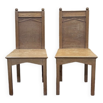 Paire de chaises anglaises des années 1950