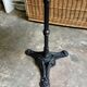 Bistro table in grey marble and black cast iron ⌀ 60 cm