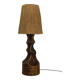 Lampe de table hollandaise brutaliste avec abat-jour en sisal, années 1960