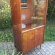 Buffet vaisselier vintage 1950 avec vitrine