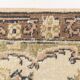 7x9 Cream & Green Floral Pattern Vintage Area Rug, 202x278Cm