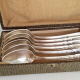 Cuillères à dessert en argent  , vintage français