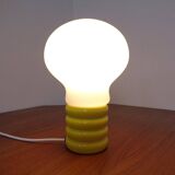 Yellow Opaline Glass Bulb Lamp by Ingo Maurer for M Design, 1960s