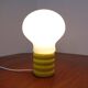 Yellow Opaline Glass Bulb Lamp by Ingo Maurer for M Design, 1960s