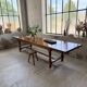 Table repas style drapière noyer 2m5/3m5 1900