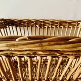 Large vintage wicker basket