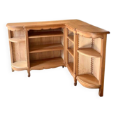 Vintage wooden corner shelf – chic country style