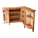 Etagère d’angle vintage en bois – esprit campagne chic