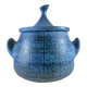 Jean De Lespinasse - Large soup tureen/ceramic container in blue - 1950s/1960s