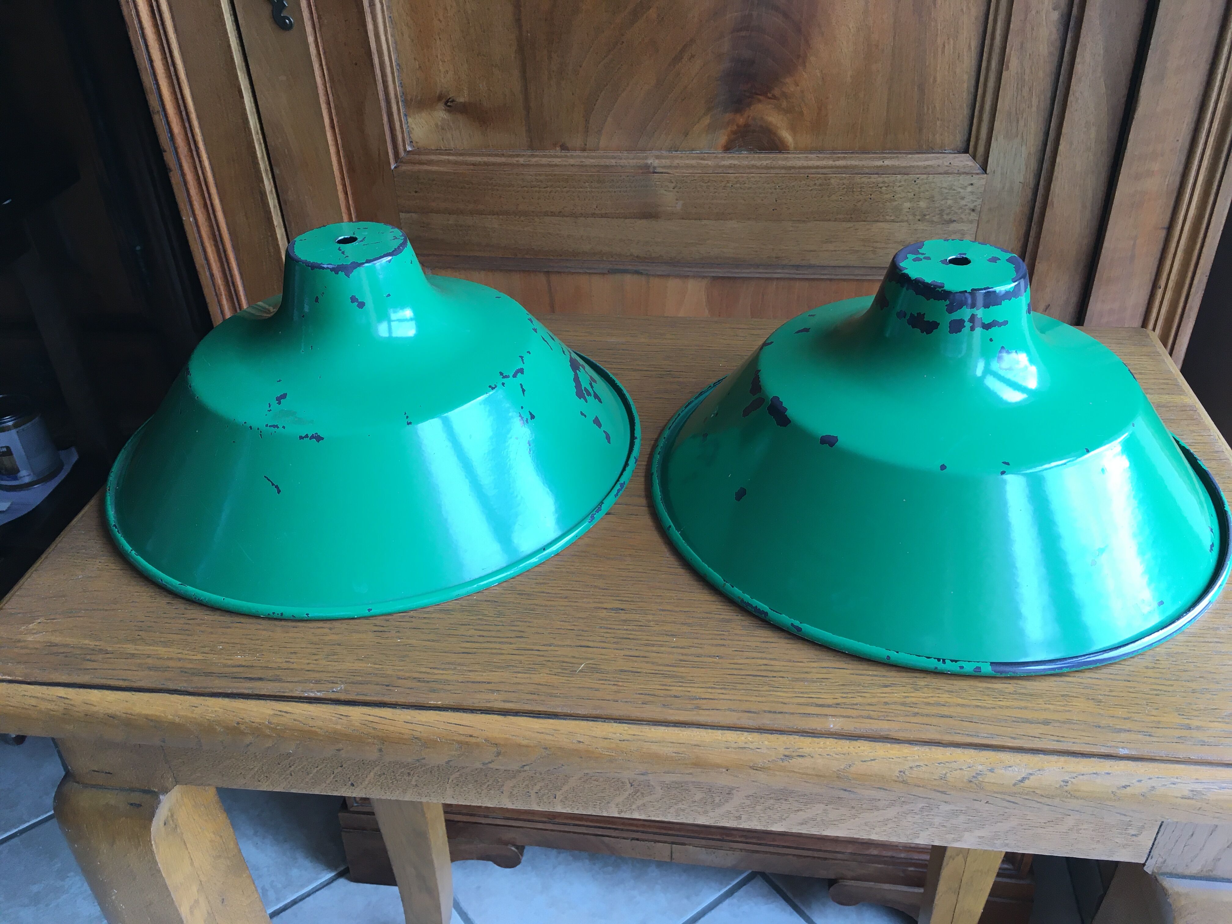 Lot of two old lampshades
