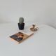 Vintage brass hand candle holder