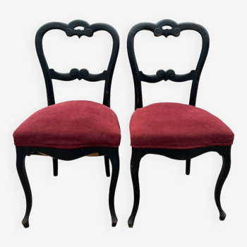 Pair of napoleon iii chairs