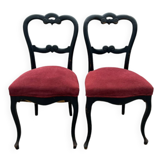 Paire de chaises napoleon iii