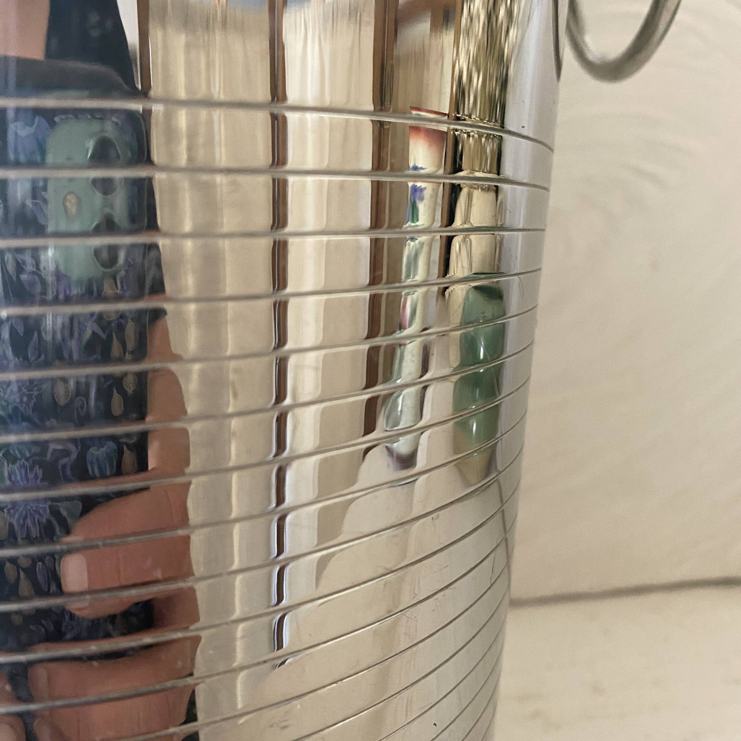Vintage stainless steel champagne bucket