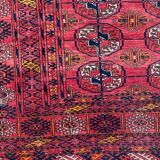 Old Turkmen bukhara handmade handmade wool rug 120x164 cm