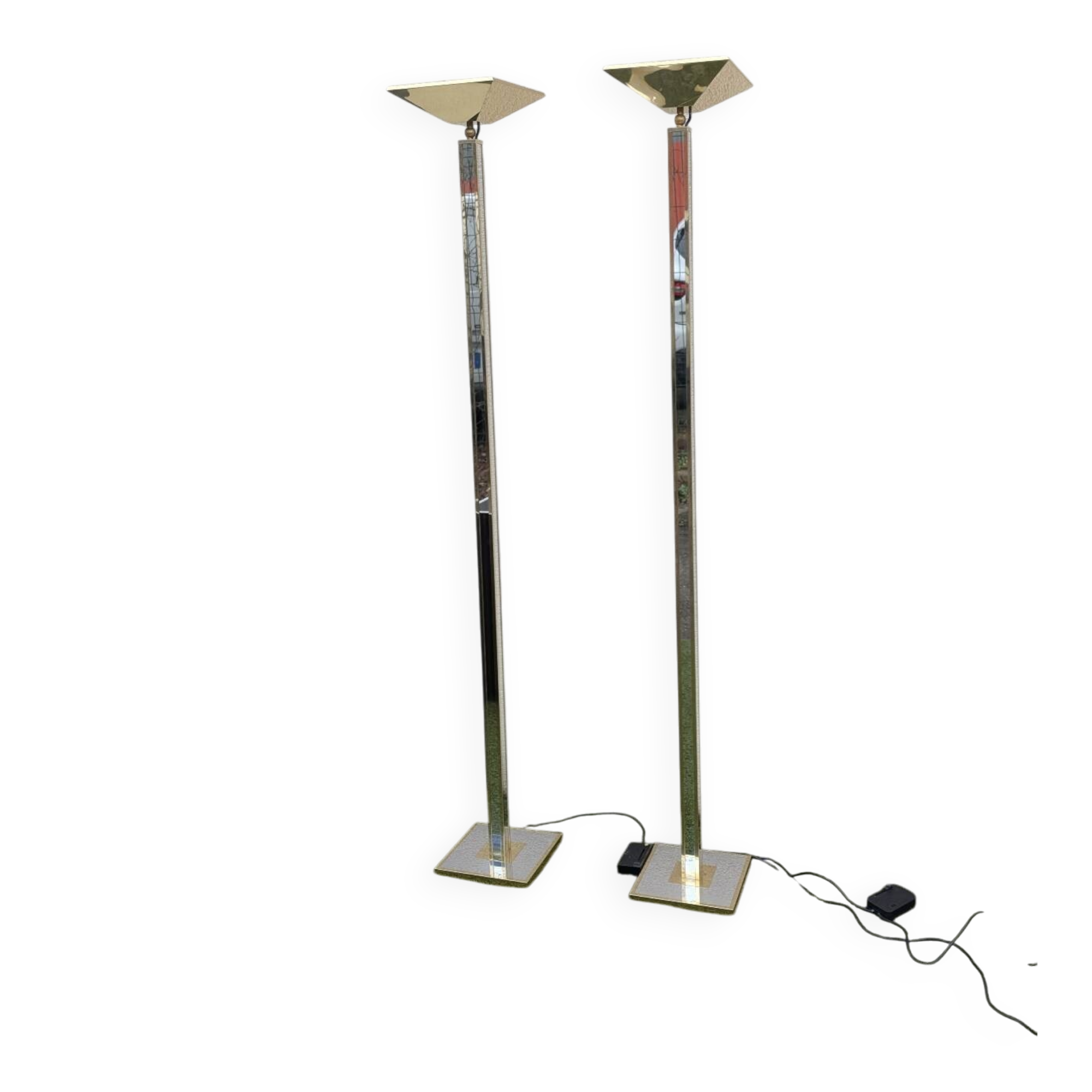 Paire de lampadaires vintage Kott Paris