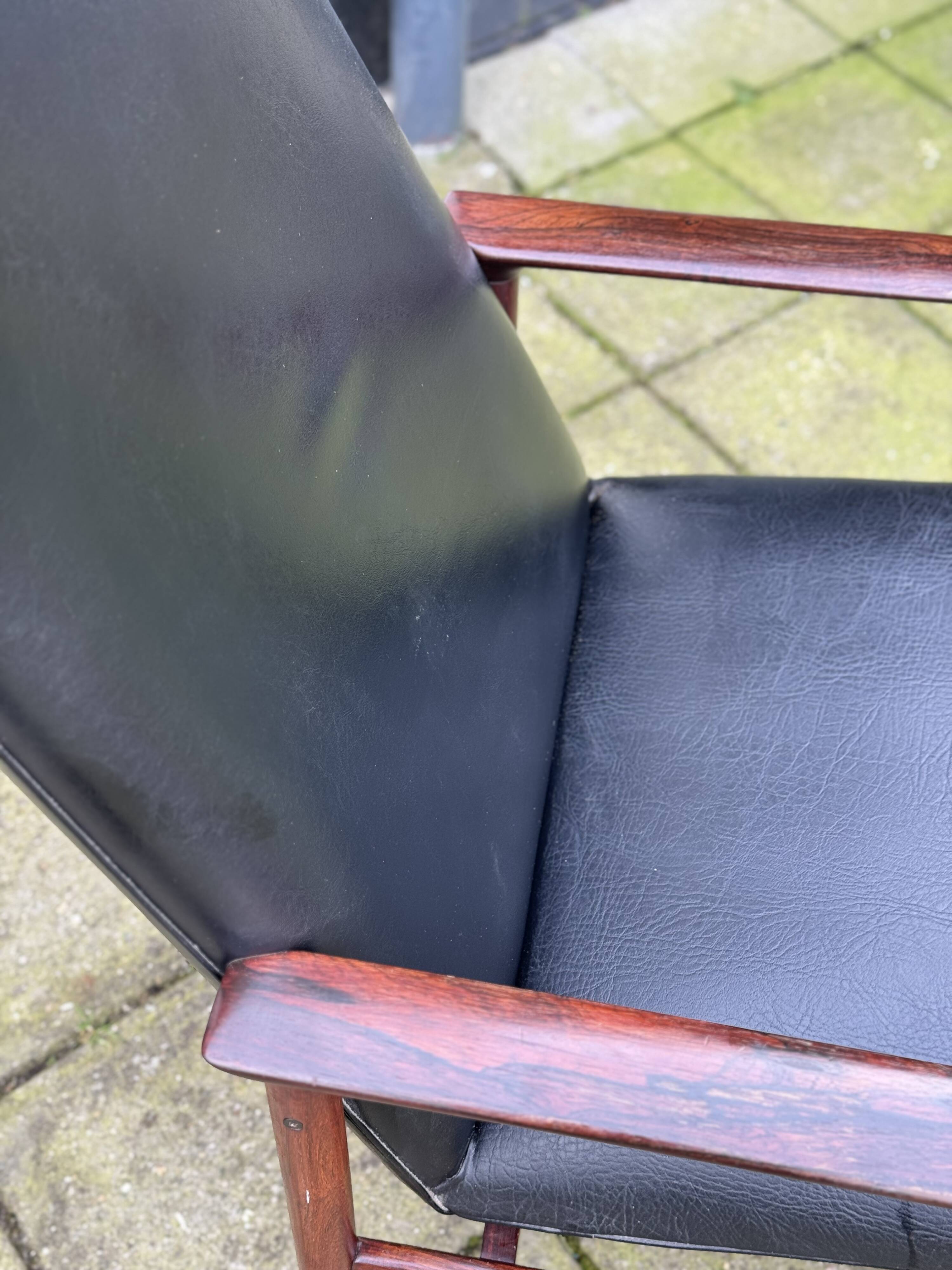 Vintage Norweigan Rosewood Highback Chair