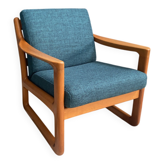 CFC Silkeborg arm chair by Johannes Andersen new green upholstery 1960s