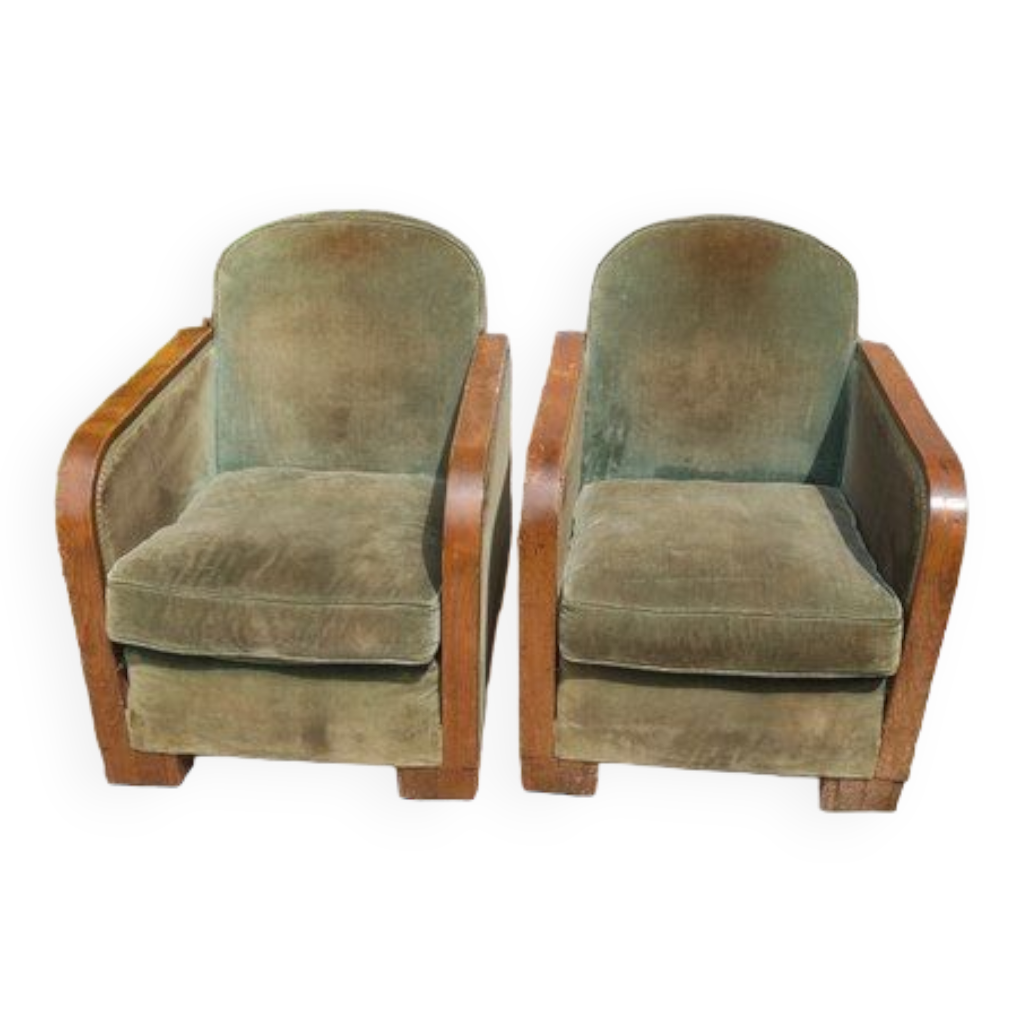 Pair of art deco armchairs