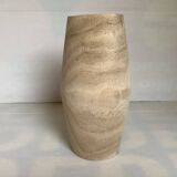 Light wooden vase