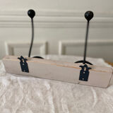 Hook 2 branches wood and metal