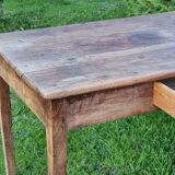 Antique farmers table French kitchen table walnut